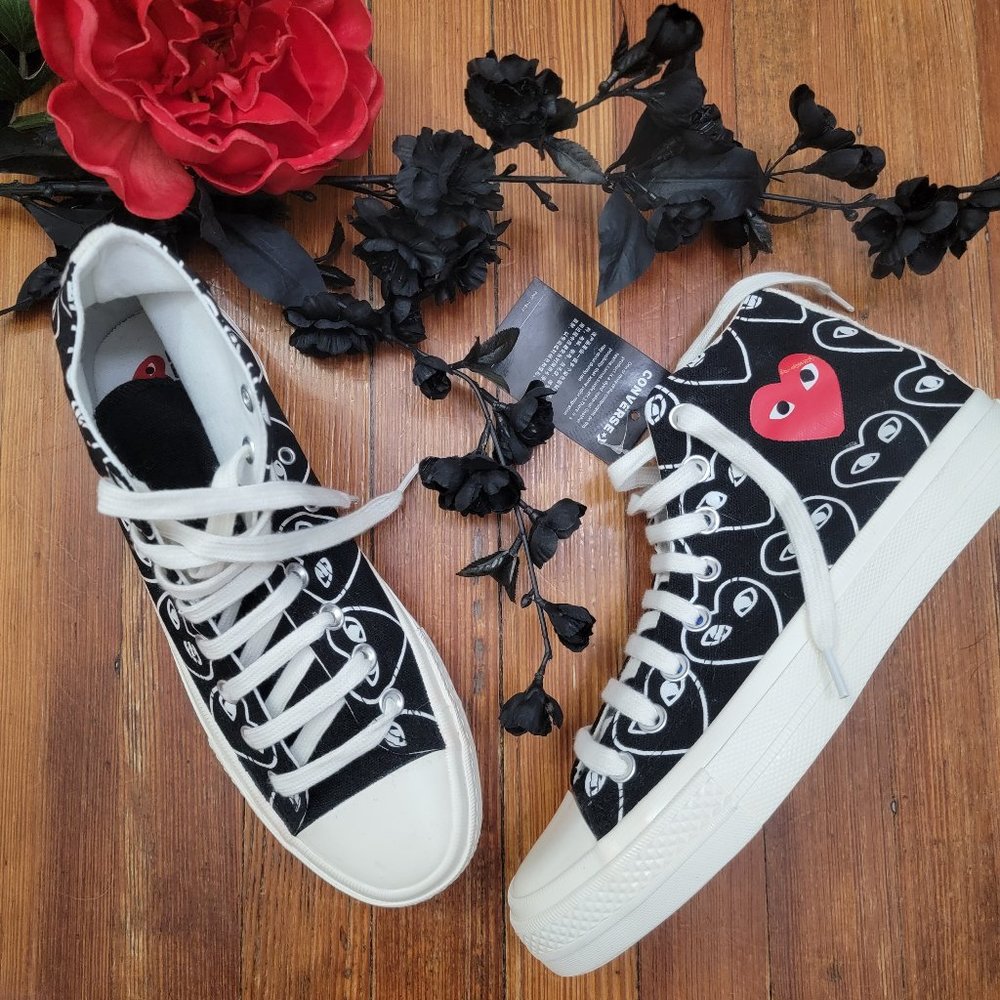 Comme des Garçons PLAY x Converse Chucks High-Top Sneakers size Men’s 9.5